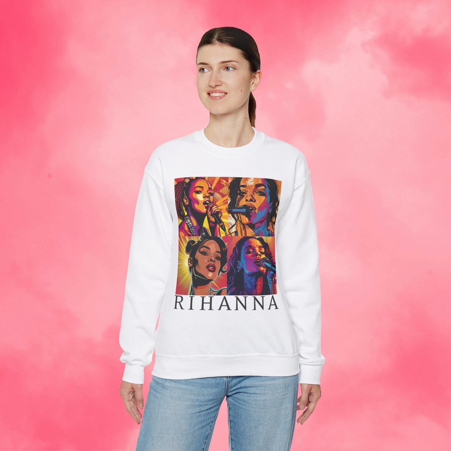 Rock with Rihanna Printed Sweatshirt !