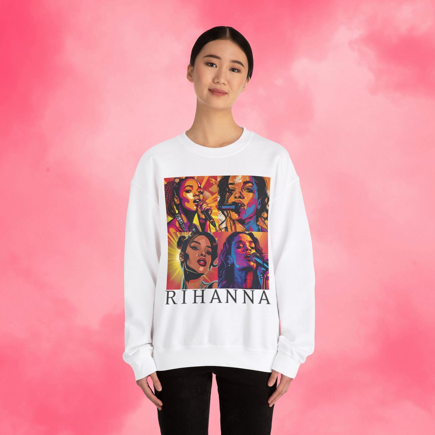 Rock with Rihanna Printed Sweatshirt !