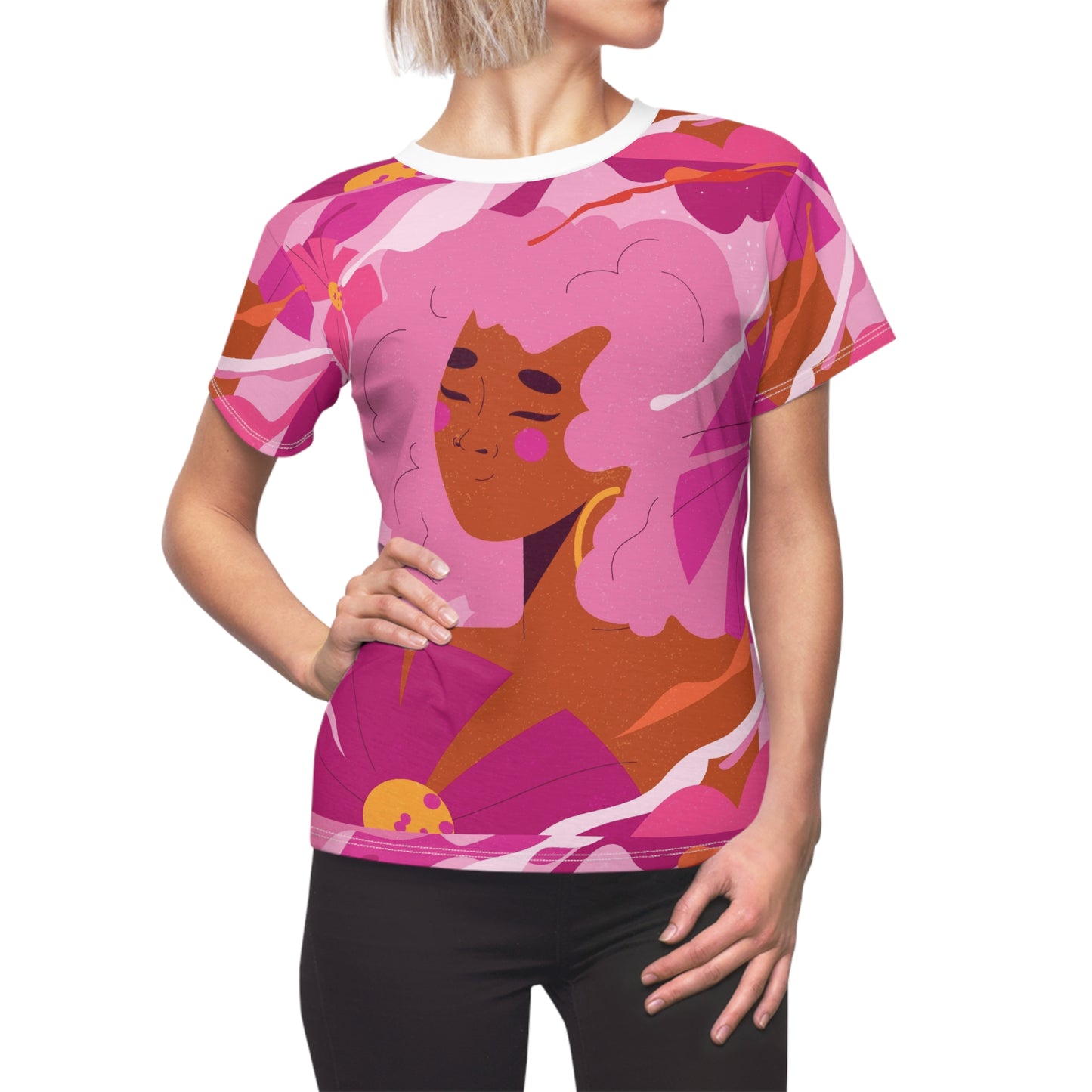 Printed pink T-shirt